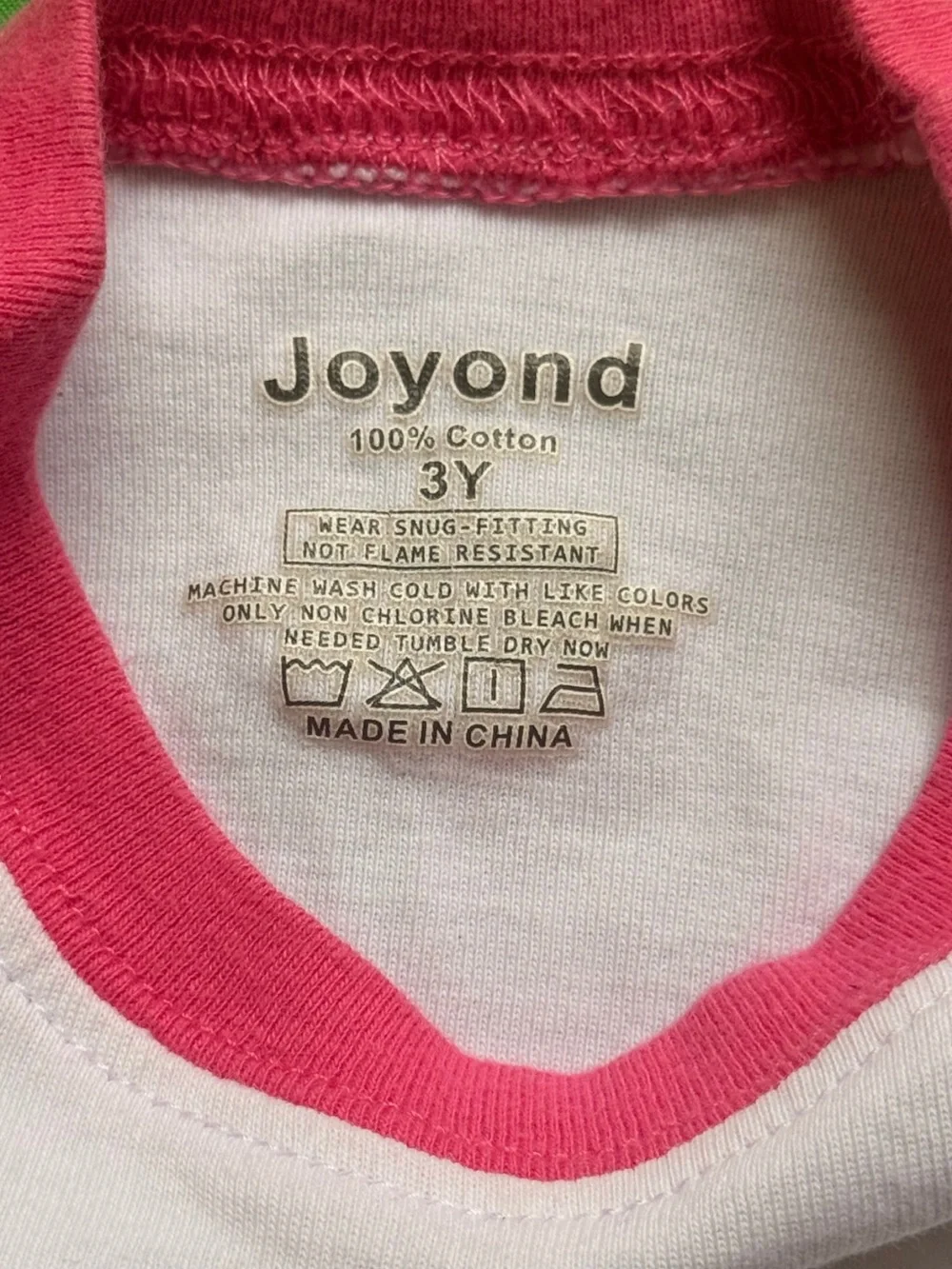 🩰 Joyond Pink Ballerina Short Sleeve Shorts Kids Matching Pajama Set Cotton 3T